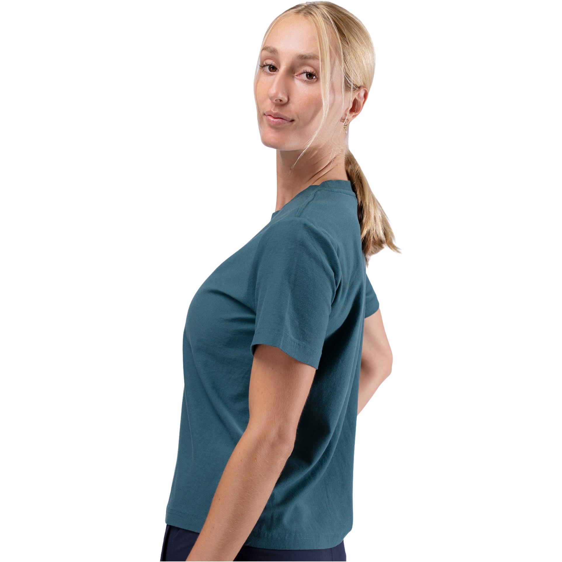 2026 Zhik Womens Logo Cotton Tee TEE-0735-W - Deep Teal